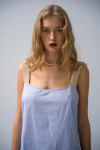 RAFFIA DRESS LIGHT BLUE