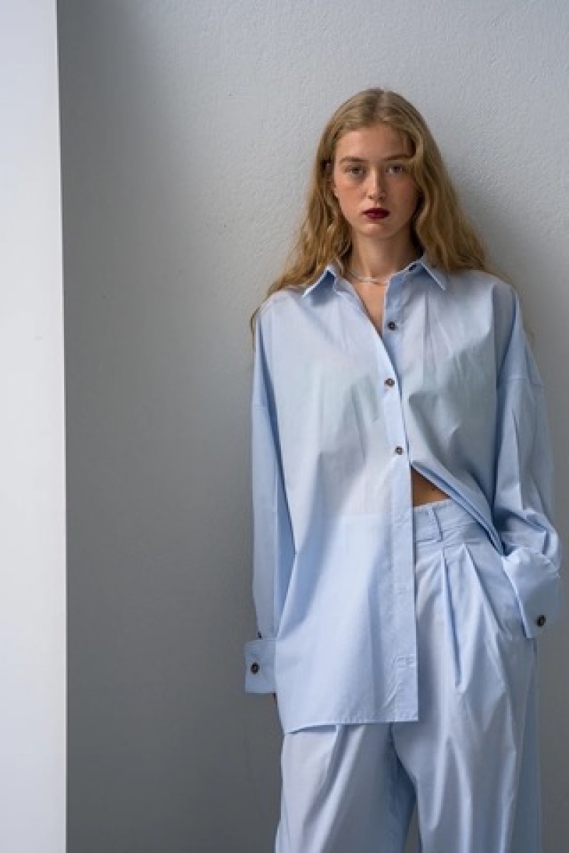 CUFF SHIRT BLUE