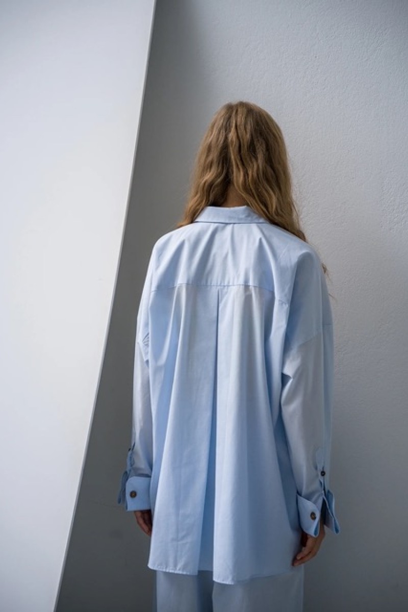 CUFF SHIRT BLUE