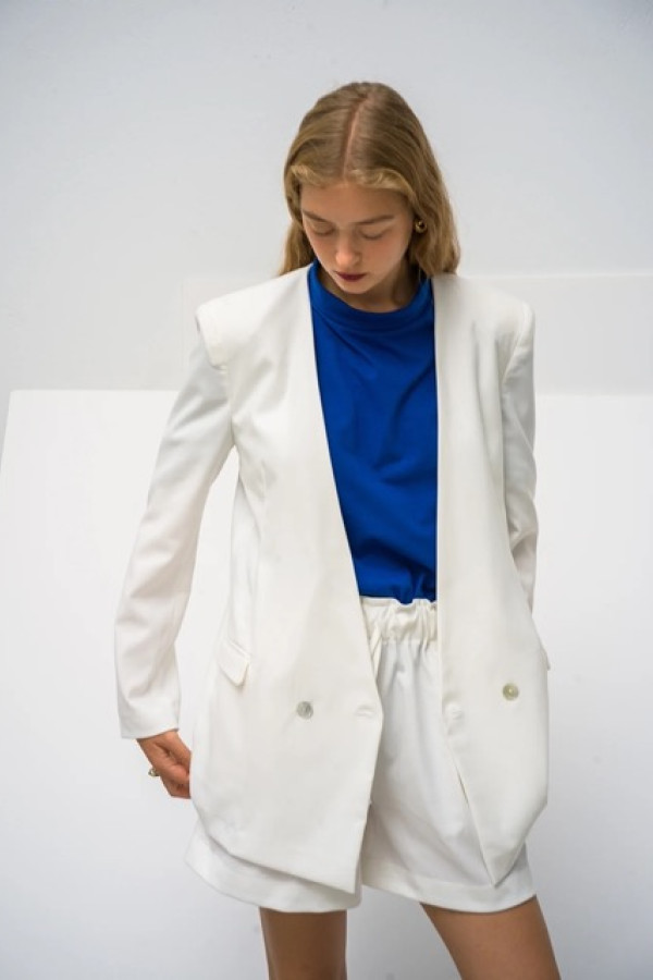PEARL BLAZER WHITE