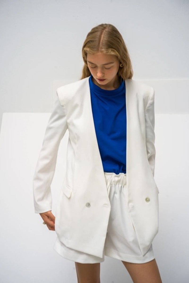 PEARL BLAZER WHITE