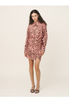 ERIS SILK OVERSIZED SHIRT AND MINI SKIRT