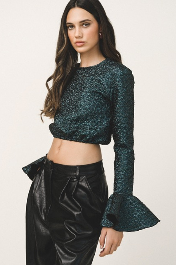 CELESTE PERLUM CROP TOP