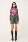 TATUM HOUNDSTOOTH GREEN SHORTS 