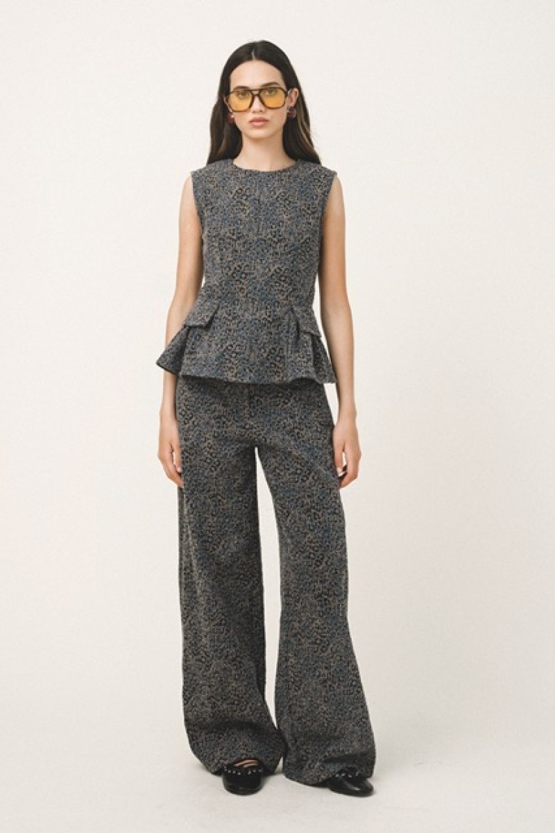 LAUREN DENIM LEOPARD 
