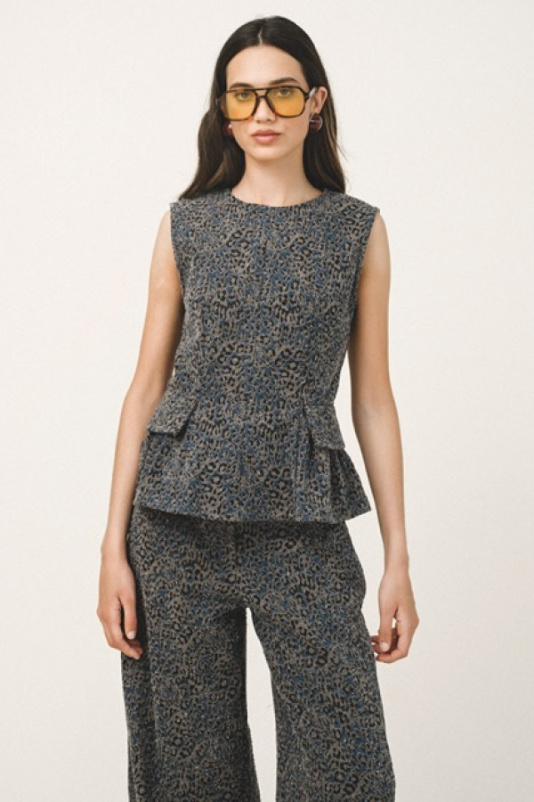 LAUREN DENIM LEOPARD 