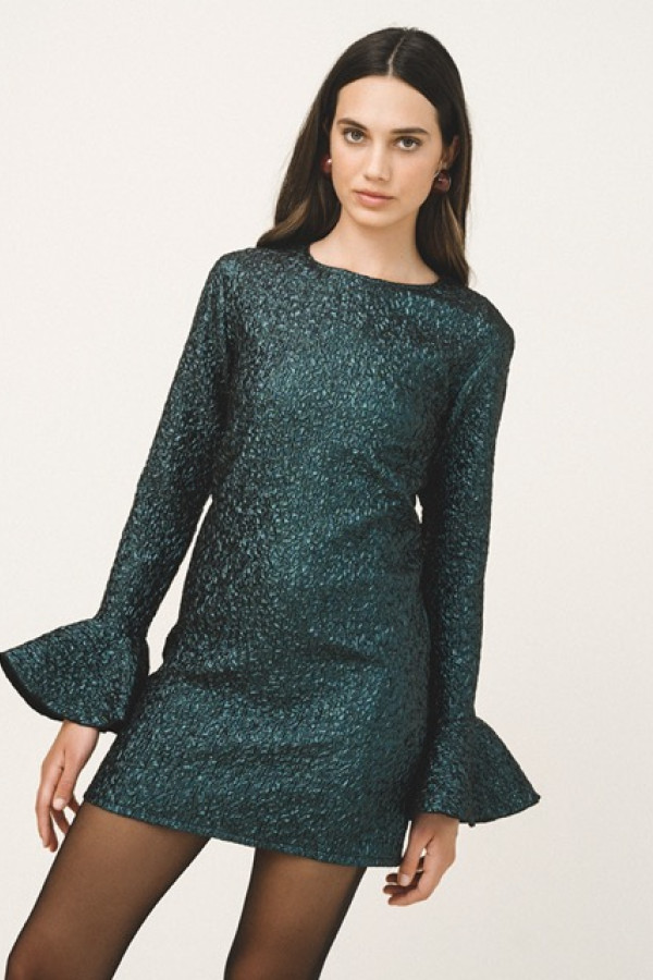 ROSA PEPLUM SHORT DRESS