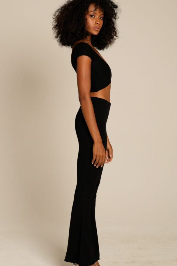 MADISON FLAIRE PANTS BLACK AND TOP