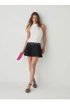 MALEN BLACK & WHITE SHORT OPEN BACK DRESS 