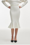 FLEUR SKIRT WHITE MIDI