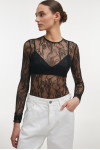 VEIL BODYSUIT BLACK