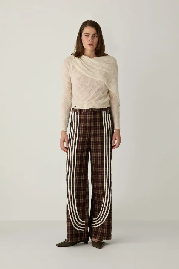 Zion Brown Squared Pants