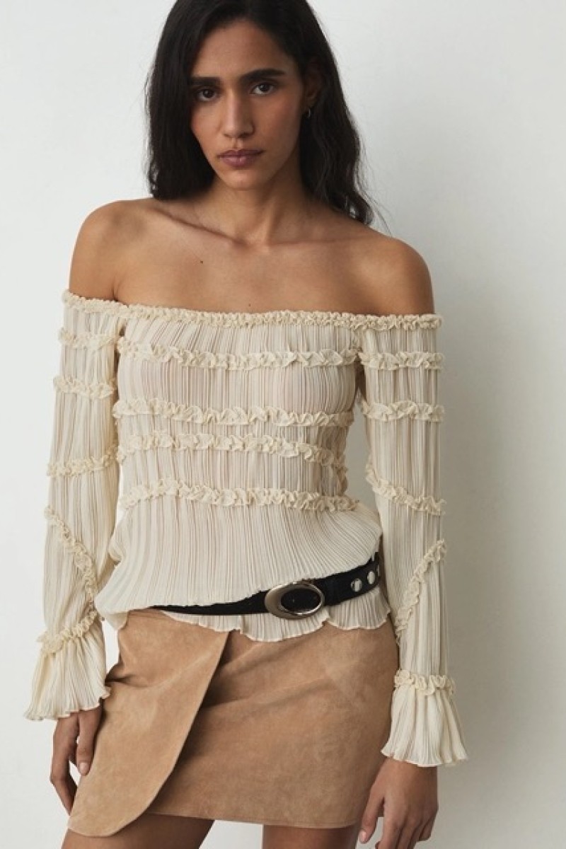 LUANA TAUPE SHORT SKIRT