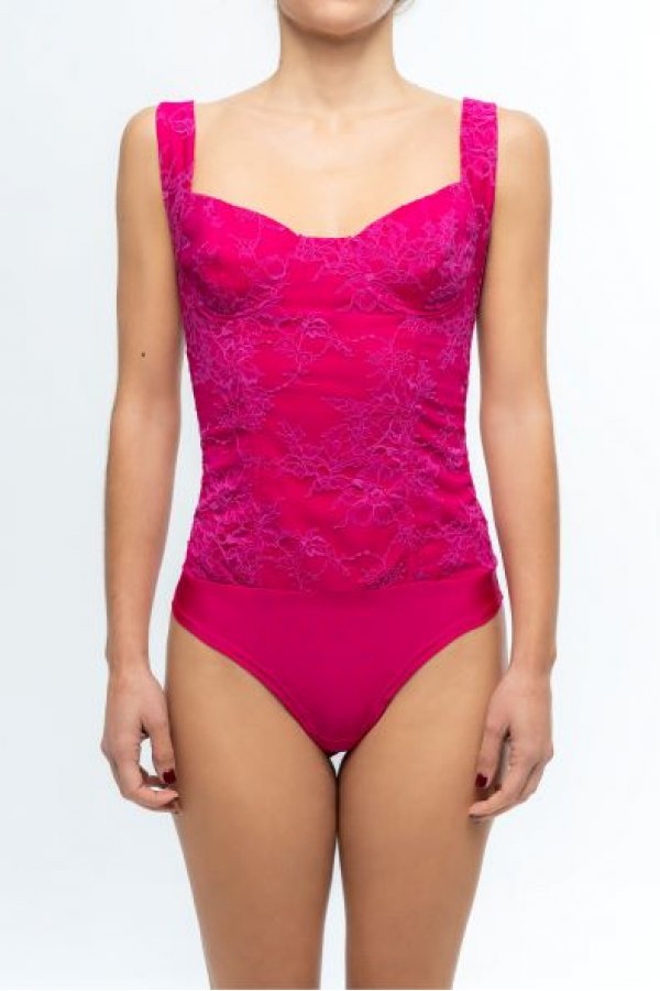 ROBERTA LACE BODYSUIT WITH LYCRA LINING 