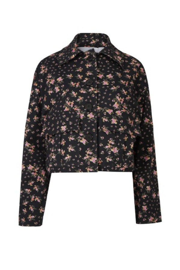 FIORE CROPPED JACKET BLACK