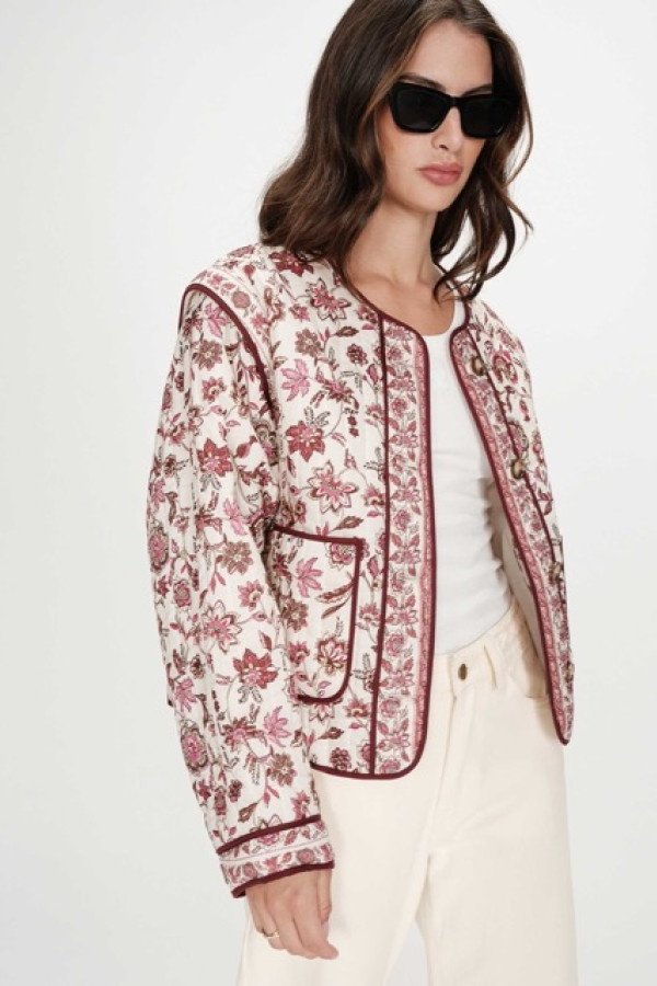 QUILTED JACKET FLEUR VAHINA