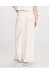 HIGH-WAIST WIDE-LEG OFF WHITE JEANS WITH BRAIDED BELT ECRU JADEN
