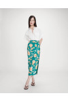 LONG SKIRT WITH SLIT AND FLORAL PRINT VALANDRA