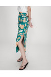 LONG SKIRT WITH SLIT AND FLORAL PRINT VALANDRA