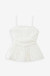 PEPLUM BUSTIER TOP IVOIRE VALO