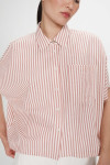OVERSIZED STRIPED SHIRT CORAIL VERCIA