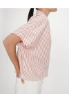 OVERSIZED STRIPED SHIRT CORAIL VERCIA