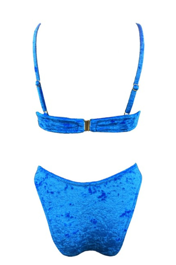 OCEAN VELVET WIDE BLUE TRIANGLE BIKINI