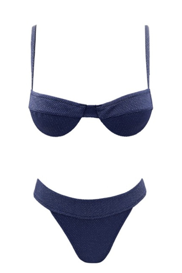 MIDNIGHT BLUE SHINE CUP BIKINI
