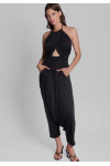 BRISA PANTS AND TOP VEGAN SILK BLACK