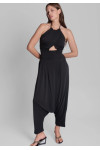 BRISA PANTS AND TOP VEGAN SILK BLACK