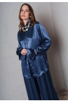 CALLI SHIRT BLUE SATIN
