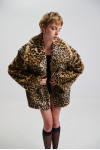 FAUX FUR LEOPAR SHORT