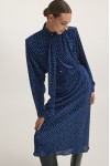 MILAN SATIN SKIRT BLUE AND SHIRT