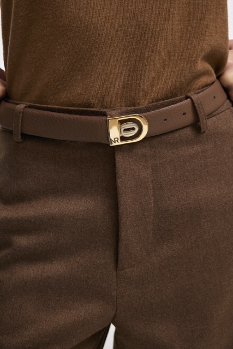 REI LEATHER VINTAGE BELT BROWN