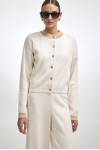 ROXANNE KNIT CARDIGAN OFFWHITE