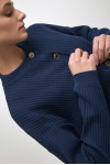 ROXANNE KNIT CARDIGAN BLUE