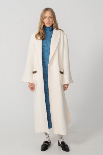 FALL IN ALL LONG COAT WHITE