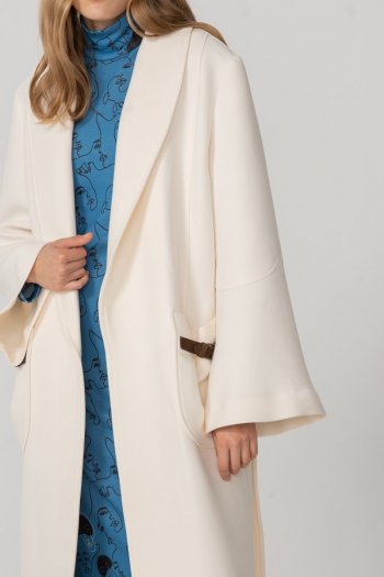 FALL IN ALL LONG COAT WHITE