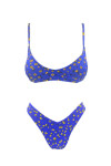BLUE YELLOW BLOOM SCOOP BIKINI