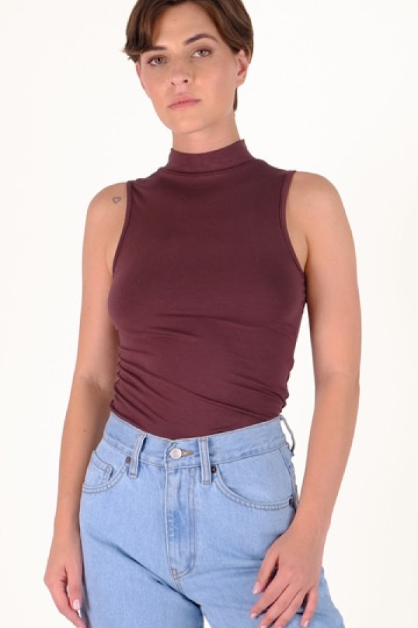GRACE TOP BROWN