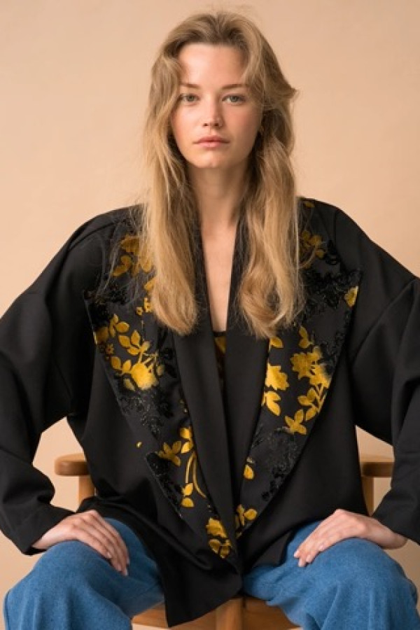 AMBER BLAZER BLACK