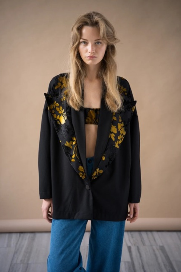 AMBER BLAZER BLACK