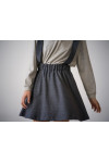 COLLEGE SKIRT CH GREY