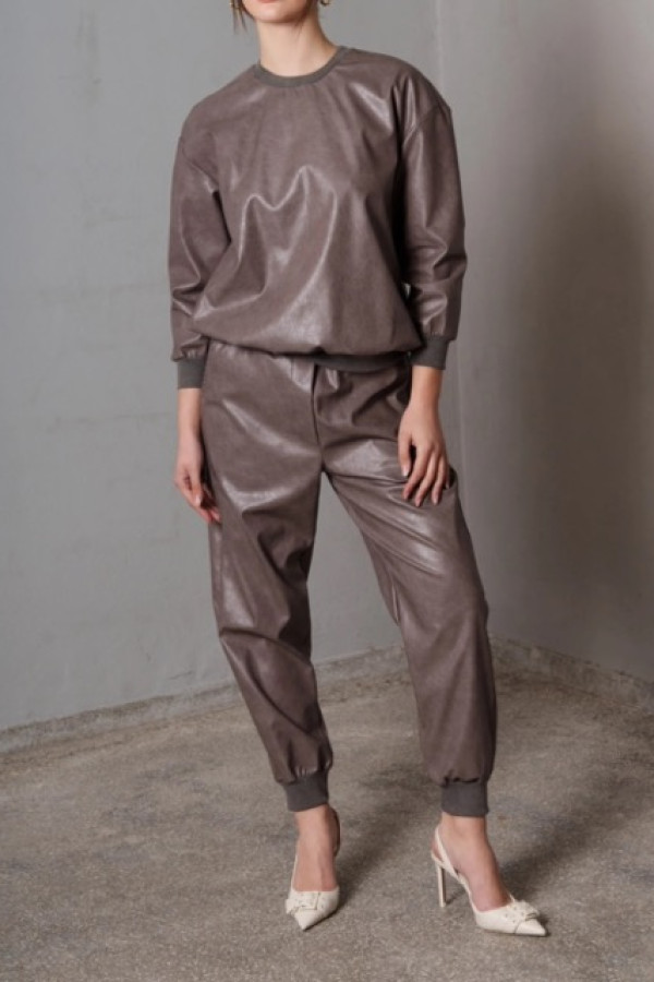 LEDYA PANTS ECOLOGICAL LEATHER