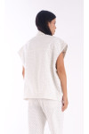 MADELYN OFF WHITE BREEZE VEST 