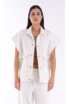 MADELYN OFF WHITE BREEZE VEST 
