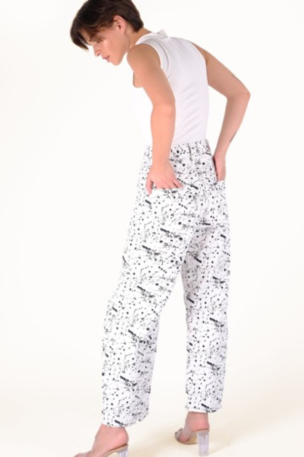 MARY OFF-WHITE BRUSHED JEANS