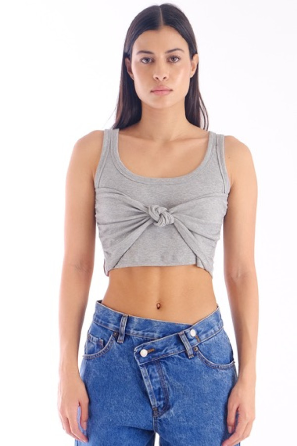 MICHELLE GREY CROP TOP