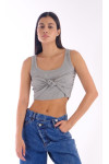 MICHELLE GREY CROP TOP