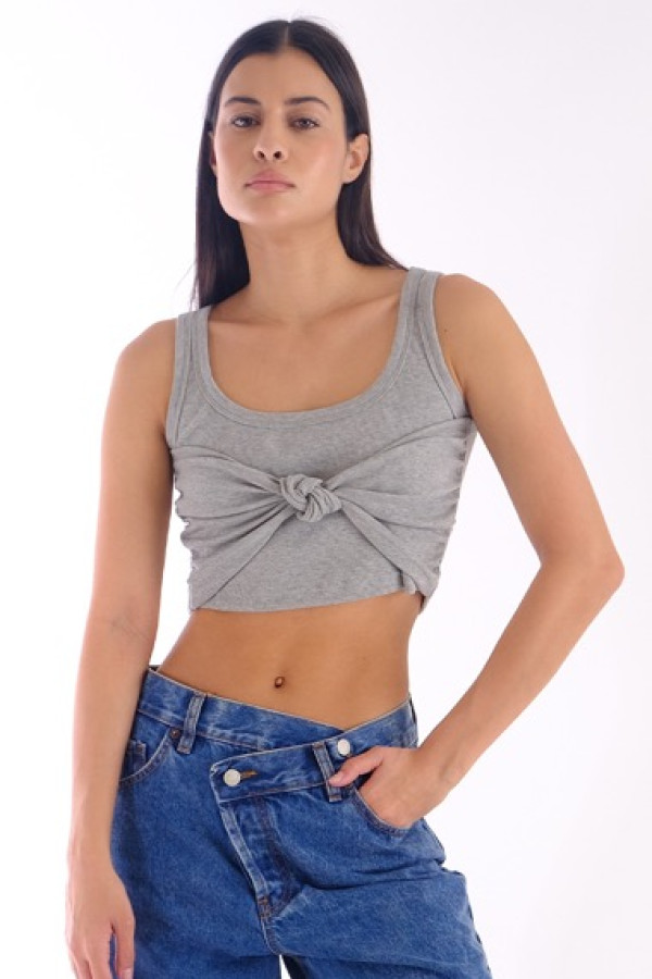MICHELLE GREY CROP TOP